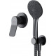 Душевой комплект Am.Pm X-Joy FB85A2H002 С ВНУТРЕННЕЙ ЧАСТЬЮ, для душа, чёрный, цвет черный, шланг пластиковый 175 см