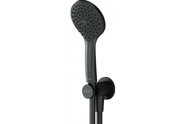 Душевой комплект Am.Pm X-Joy FB85A1RH02 С ВНУТРЕННЕЙ ЧАСТЬЮ, для душа, чёрный, цвет черный, шланг пластиковый 175 см