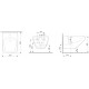 Биде подвесное Am.Pm Inspire 2.0 C50A3411WH цвет белый, прямоугольное, 39x55 см