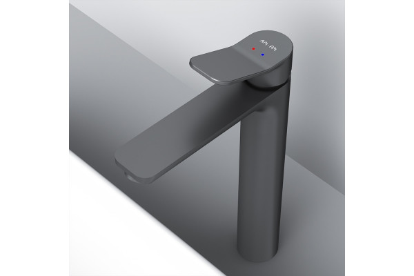 Смеситель Am.Pm X-Joy F85A92022 для раковины, черный, однорычажный, высота излива 23.1 см