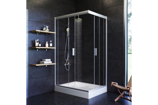 Душевой уголок Am.Pm Gem W90G-404-120280-MT прямоугольный, двери раздвижные