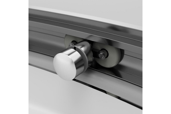 Душевой уголок Am.Pm Like W83G-315-090CG64 90x90 профиль матовый хром, стекло тонированное, четверть круга, двери раздвижные