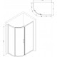 Душевой уголок Am.Pm Like W83G-302U120CG64 120x80 профиль матовый хром, стекло тонированное, прямоугольный-асимметричный, двери раздвижные