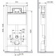 Система инсталляции для унитазов Am.Pm ProC I012707 53.5x20x124 см