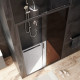 Душевая дверь в нишу Am.Pm Gem Solo W90G-120-1-195BBr 120 см раздвижная, стекло прозрачное, тонированное
