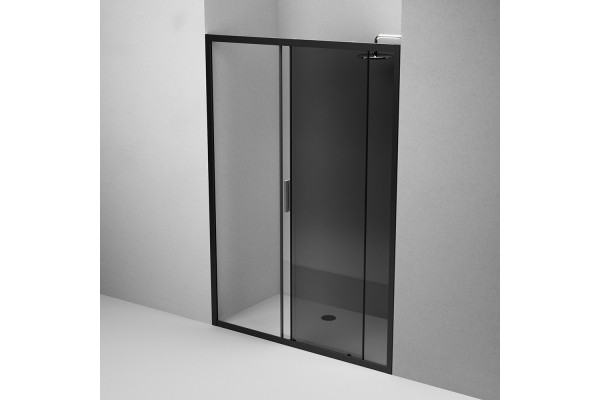 Душевая дверь в нишу Am.Pm Gem Solo W90G-140-1-195BG 140 см раздвижная, стекло прозрачное, тонированное