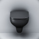 Унитаз подвесной Am.Pm X-Joy S FlashClean C85A1700MBSC с микролифтом, черный, 36x52 см