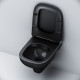 Унитаз подвесной Am.Pm X-Joy S FlashClean C85A1700MBSC с микролифтом, черный, 36x52 см