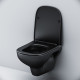 Унитаз подвесной Am.Pm X-Joy S FlashClean C85A1700MBSC с микролифтом, черный, 36x52 см
