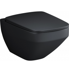 Унитаз подвесной Am.Pm Inspire V2.0 FlashClean C50A1700MBSC безободковый, черный матовый, 39x55 см
