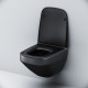 Унитаз подвесной Am.Pm Inspire V2.0 FlashClean C50A1700MBSC безободковый, черный матовый, 39x55 см