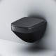 Унитаз подвесной Am.Pm Inspire V2.0 FlashClean C50A1700MBSC безободковый, черный матовый, 39x55 см