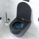 Унитаз подвесной Am.Pm Spirit V2.0 FlashClean с микролифтом, черный матовый, 36.5x48.5 см