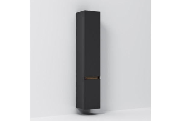 Шкаф-пенал Am.Pm X-Joy 30 R, подвесной, черный матовый, с дверками, с доводчиками