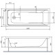 Акриловая ванна Am.Pm Gem W90A-150-070W-A1 150x70 прямоугольная, встраиваемая