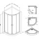 Душевой уголок Am.Pm X-Joy Twin Slide W88E-205-090MT64 90x90, с поддоном, четверть круга, двери раздвижные