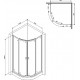 Душевой уголок Am.Pm X-Joy Twin Slide W88G-205-080BT64 80x80 четверть круга, двери раздвижные