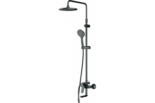 Душевая стойка Am.Pm Sunny F0785C922 черный штанга 146 см, шланг металлический 175 см