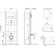 Комплект Am.Pm Like IS30251.801701 кнопка хром глянец цвет белый,  в современном стиле