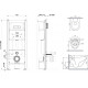 Комплект Am.Pm Spirit IS30201.701700 кнопка смыва белый глянец в современном стиле