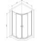 Душевой уголок Am.Pm X-Joy Twin Slide W88G-205-090MT64 90x90, профиль матовый хром, четверть круга, двери раздвижные