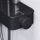 Душевая стойка Am.Pm Inspire V2.0 F0750A422 с термостатом, черная, цвет черный, штанга 146 см