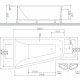 Акриловая ванна Am.Pm Spirit 160x100 L пристенная, асимметричная, объем 185 л.