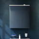 Зеркало-шкаф Am.Pm Spirit V2.0 60 L с LED-подсветкой, белый глянец, левое, с розеткой