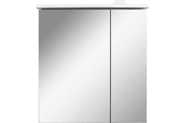 Зеркало-шкаф Am.Pm Spirit V2.0 60 L с LED-подсветкой, белый глянец, левое, с розеткой