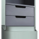 Шкаф-пенал Am.Pm Sensation 40 L, мятный, подвесной, левый, с дверками