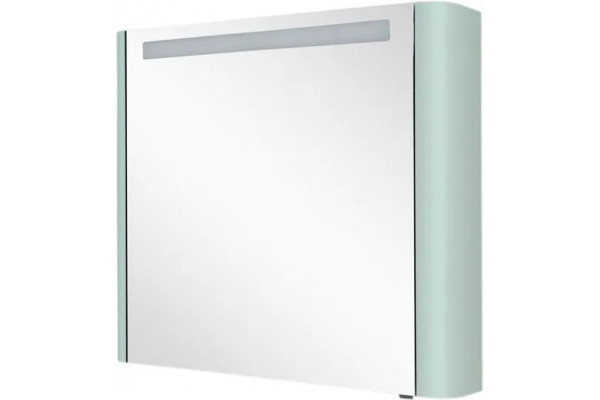 Зеркало-шкаф Am.Pm Sensation 80 L, мятный, левое, с подсветкой