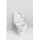 Унитаз-компакт Am.Pm Gem C908607SC с микролифтом, белый, овальный, 36x62 см