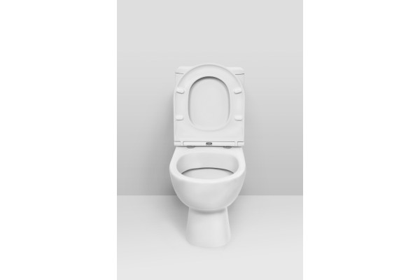 Унитаз-компакт Am.Pm Gem C908607SC с микролифтом, белый, овальный, 36x62 см