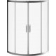 Душевой уголок Am.Pm Move W78G-609-090MT deep профиль матовый хром, стекло прозрачное, четверть круга, двери раздвижные