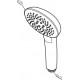 Душевая лейка Am.Pm Spirit V2.0 F0270A000 в современном стиле