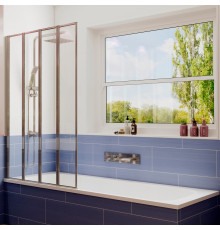 Шторка на ванну Ambassador Bath Screens 16041111L 100х140 складная, стекло прозрачное