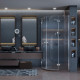 Душевой уголок Ambassador Diamond 12011102 100х100 см четверть круга, двери распашные