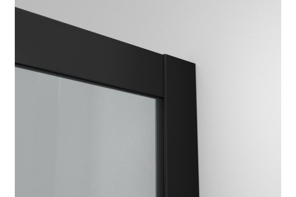 Душевой уголок Ambassador Queen 11011201Black 90x90 четверть круга, двери раздвижные