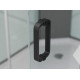 Душевой уголок Ambassador Queen 11011202Black 100x100 четверть круга, двери раздвижные