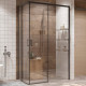 Душевой уголок Ambassador Queen 11011205RBlack 120x80 прямоугольный, двери раздвижные