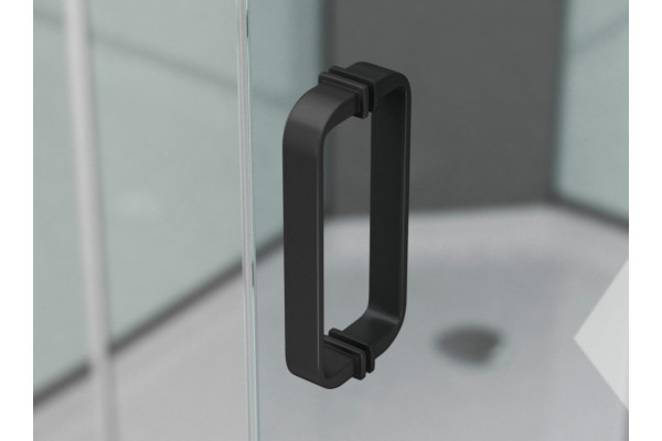 Душевой уголок Ambassador Queen 11011205RBlack 120x80 прямоугольный, двери раздвижные