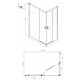 Душевой уголок Ambassador Queen 11011205LBlack 120x80 прямоугольный, двери раздвижные