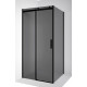 Душевой уголок Ambassador Benefit 19022201HBB-110HBB 120х110 см, профиль черный, стекло тонированное, прямоугольный, двери раздвижные