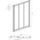 Душевой уголок Ambassador Forsa 17021103NX-70NX 120х70 см прямоугольный, двери раздвижные