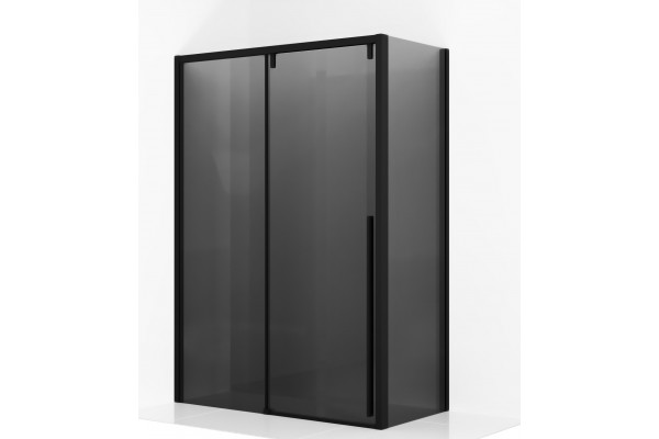 Душевой уголок Ambassador Intense 110022205IBB-110IBB 160х110 см, профиль черный, прямоугольный, двери раздвижные