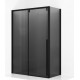 Душевой уголок Ambassador Intense 110022205IBB-110IBB 160х110 см, профиль черный, прямоугольный, двери раздвижные