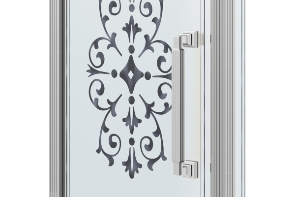 Душевой уголок Ambassador Royal 18015108-L 90х90 см, профиль хром, квадратный, двери распашные