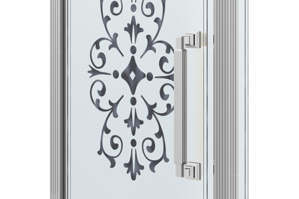 Душевой уголок Ambassador Royal 18015111-L 120х90 см, профиль хром, прямоугольный, двери распашные