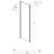 Душевой уголок Ambassador Intense 110022201IBB-100IBB 120х100 см, профиль черный, прямоугольный, двери раздвижные