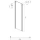 Душевой уголок Ambassador Intense 110022201IBB-90IBB 120х90 см, профиль черный, прямоугольный, двери раздвижные
